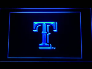 Texas Rangers T LED Neon Sign