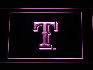 Texas Rangers T LED Neon Sign