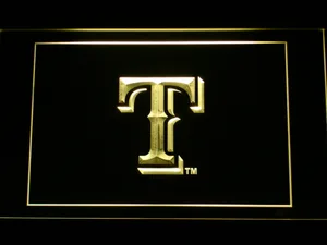 Texas Rangers T LED Neon Sign
