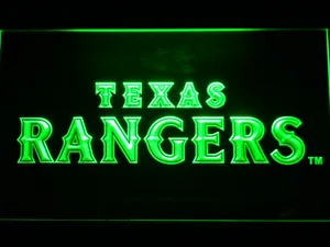 Texas Rangers Text LED Neon Sign