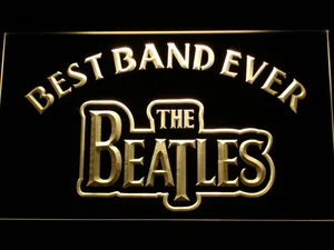 The Beatles Best Band Ever LED Neon Sign