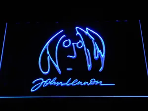 The Beatles John Lennon Signature LED Neon Sign