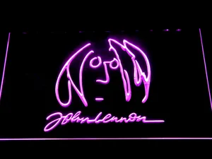 The Beatles John Lennon Signature LED Neon Sign