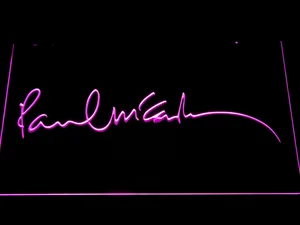 The Beatles Paul McCartney Signature LED Neon Sign