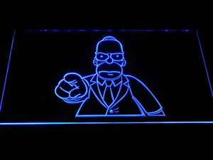 The Simpsons Homer Suit LED Neon Sign