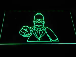 The Simpsons Homer Suit LED Neon Sign