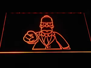 The Simpsons Homer Suit LED Neon Sign