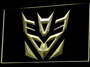 Transformers Decepticons Icon LED Neon Sign