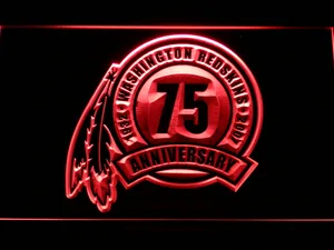 Washington Football Team 75th Anniversary Logo LED Neon Sign - Legacy Edition