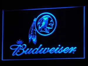 Washington Football Team Budweiser LED Neon Sign