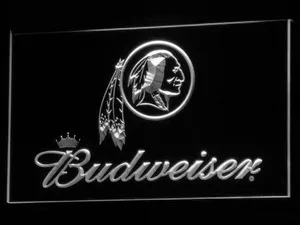 Washington Football Team Budweiser LED Neon Sign