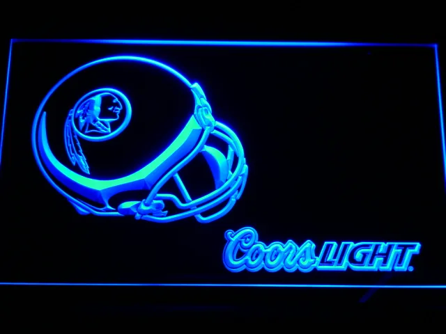 Washington Football Team Coors Light Helmet LED Neon Sign