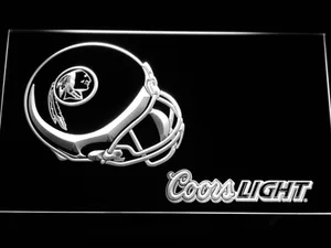 Washington Football Team Coors Light Helmet LED Neon Sign