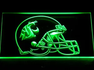 Washington State Cougars Helmet LED Neon Sign