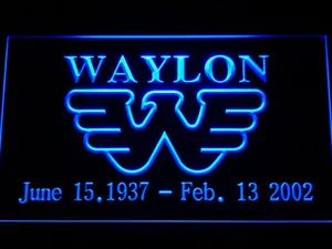 Waylon Jennings LED Neon Sign