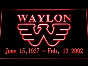 Waylon Jennings LED Neon Sign