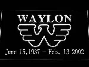 Waylon Jennings LED Neon Sign