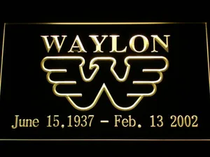 Waylon Jennings LED Neon Sign