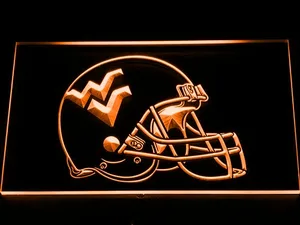 West Virginia Mountaineers Helmet LED Neon Sign