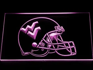 West Virginia Mountaineers Helmet LED Neon Sign