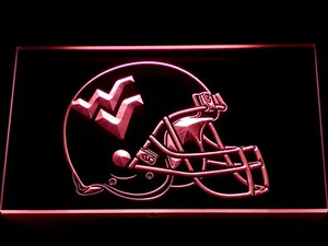 West Virginia Mountaineers Helmet LED Neon Sign