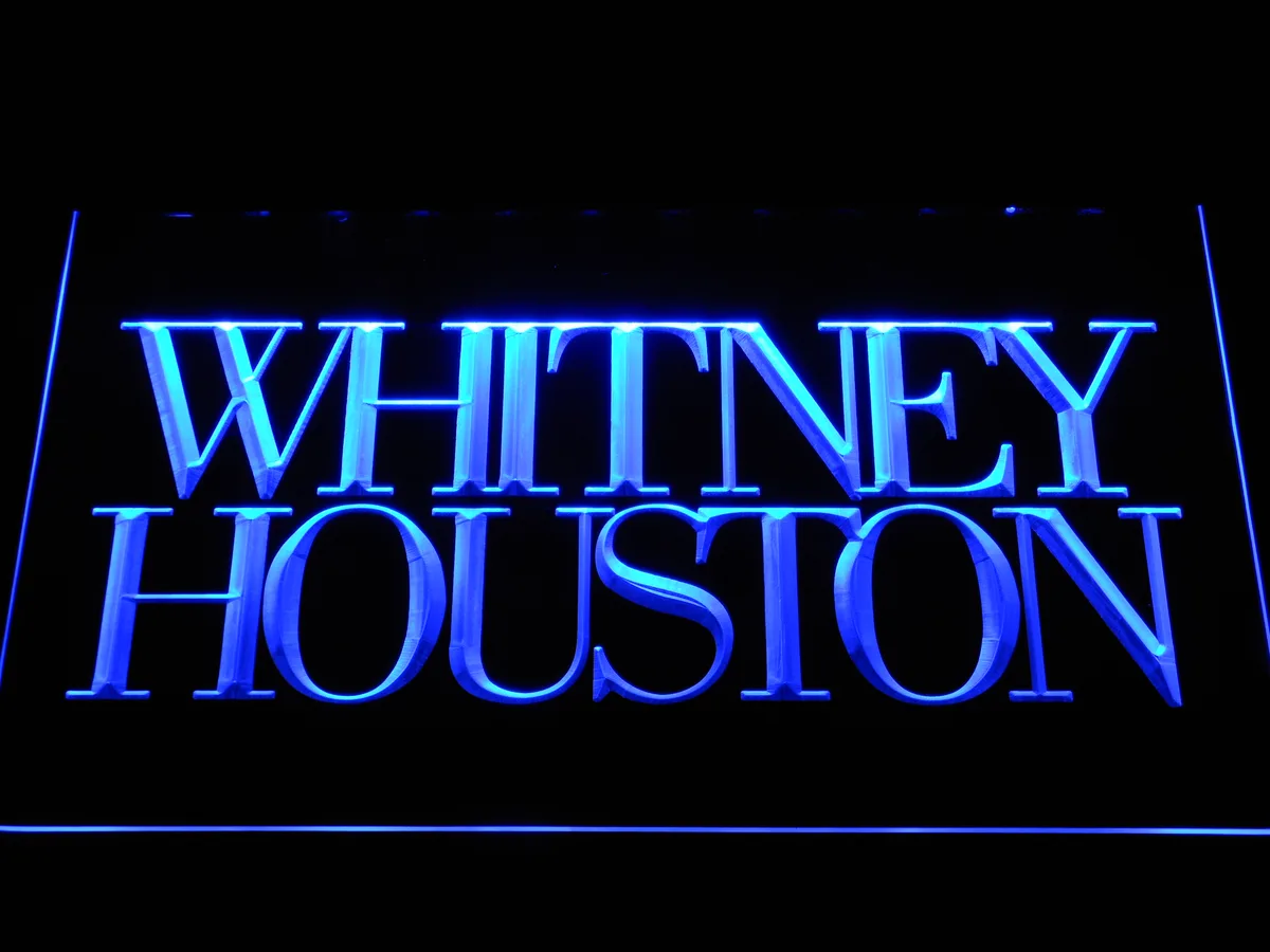 Whitney Houston LED Neon Sign
