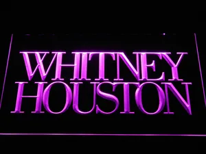 Whitney Houston LED Neon Sign