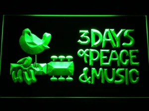 Woodstock Festival 1969 LED Neon Sign