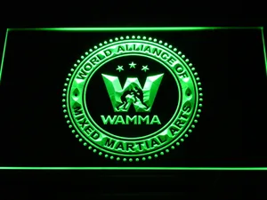 World Alliance of Mixed Martial Arts WAMMA LED Neon Sign