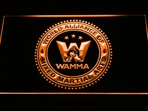 World Alliance of Mixed Martial Arts WAMMA LED Neon Sign