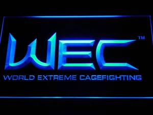 World Extreme Cagefighting LED Neon Sign