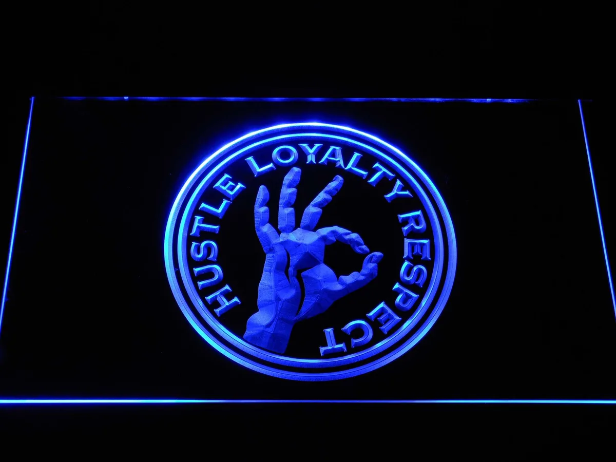 WWE John Cena Hustle, Loyalty, Respect LED Neon Sign