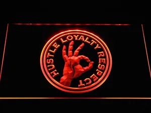 WWE John Cena Hustle, Loyalty, Respect LED Neon Sign