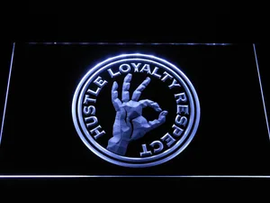WWE John Cena Hustle, Loyalty, Respect LED Neon Sign