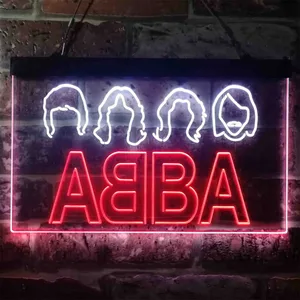 Abba Logo Neon-Like LED Sign