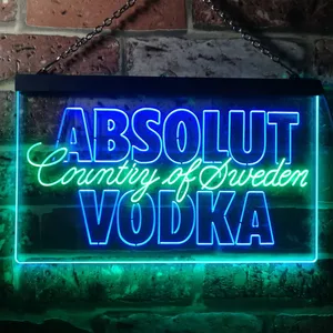 Absolut Vodka Country Of Sweden Neon-Like LED Sign