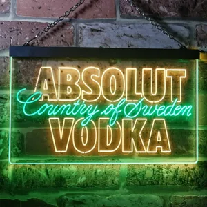 Absolut Vodka Country Of Sweden Neon-Like LED Sign
