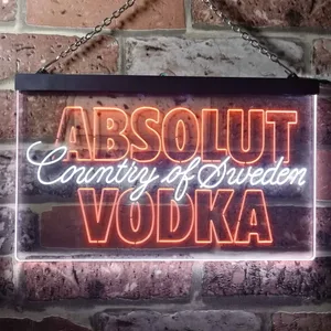 Absolut Vodka Country Of Sweden Neon-Like LED Sign