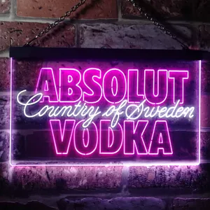 Absolut Vodka Country Of Sweden Neon-Like LED Sign