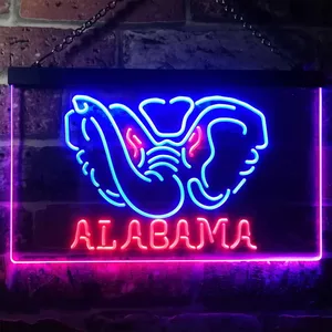 Alabama Crimson Tide Logo 1 Neon-Like LED Sign