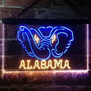 Alabama Crimson Tide Logo 1 Neon-Like LED Sign