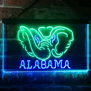 Alabama Crimson Tide Logo 1 Neon-Like LED Sign
