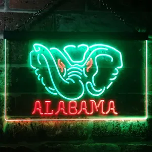 Alabama Crimson Tide Logo 1 Neon-Like LED Sign