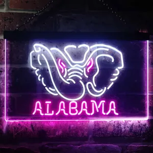 Alabama Crimson Tide Logo 1 Neon-Like LED Sign