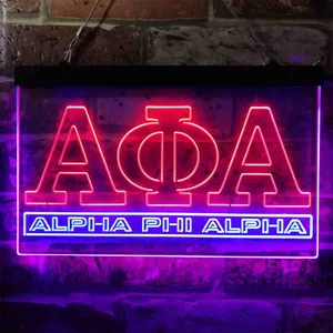 Alpha Phi Alpha Logo Neon-Like LED Sign