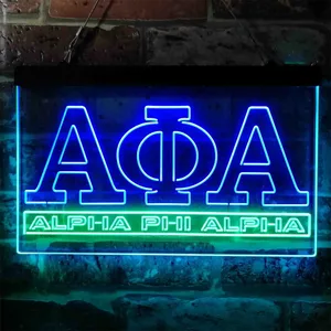 Alpha Phi Alpha Logo Neon-Like LED Sign
