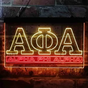 Alpha Phi Alpha Logo Neon-Like LED Sign