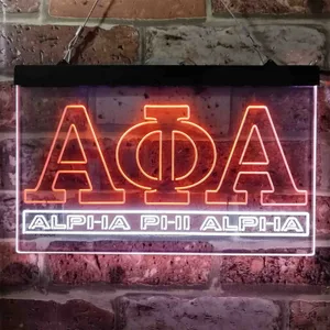 Alpha Phi Alpha Logo Neon-Like LED Sign