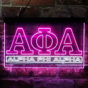 Alpha Phi Alpha Logo Neon-Like LED Sign