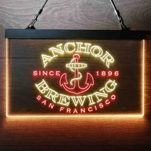 Anchor Since 1896 Neon-Like LED Sign
